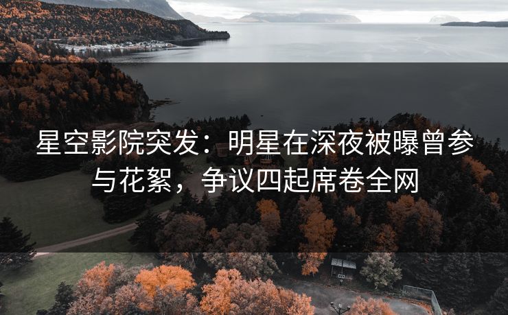 星空影院突发：明星在深夜被曝曾参与花絮，争议四起席卷全网